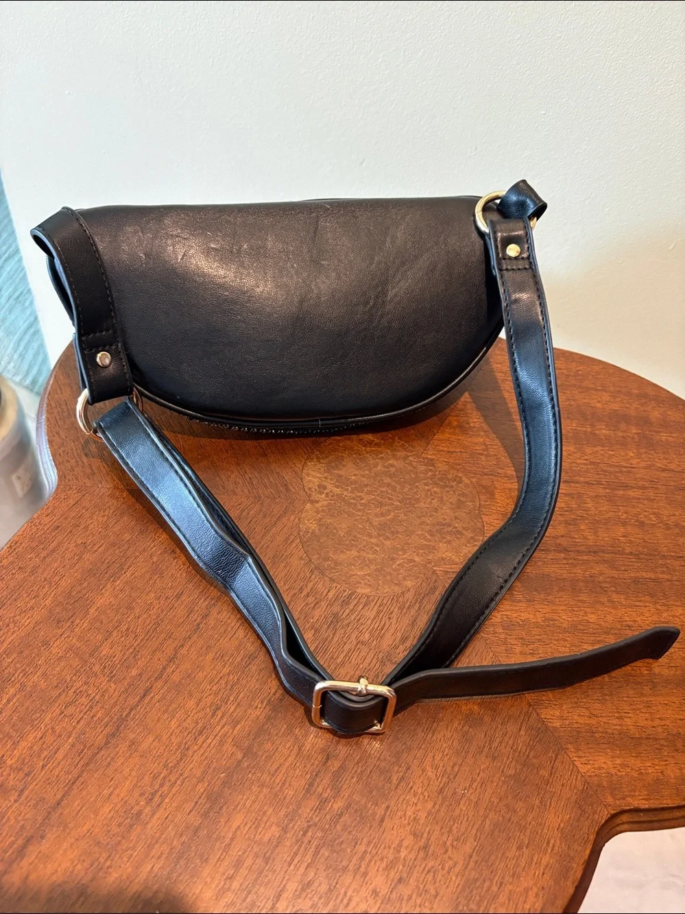Belt bag Crystal Zip Bag black/gold crystals black trim heavy duty sparkly